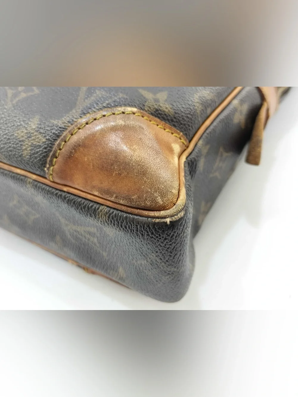 Sirius 55 LV Large Monogram Canvas Duffel with Vachetta Trim